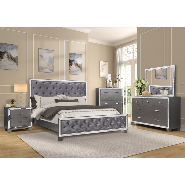 House of Hampton® Dostie Upholstered Standard Configurable Bedroom Set
